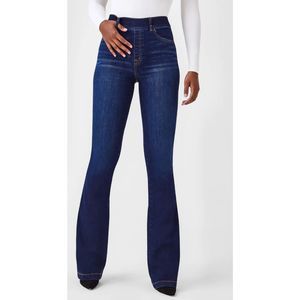 SPANX Women's Flare Jeans - Dark Blue